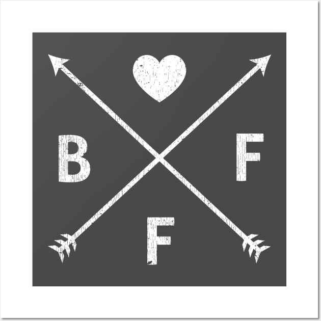 Gift for Best Friends - BFF Best Friends Forever Wall Art by Panda Pope